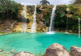 Turquoise Pools In Wadi Darbat, Salalah