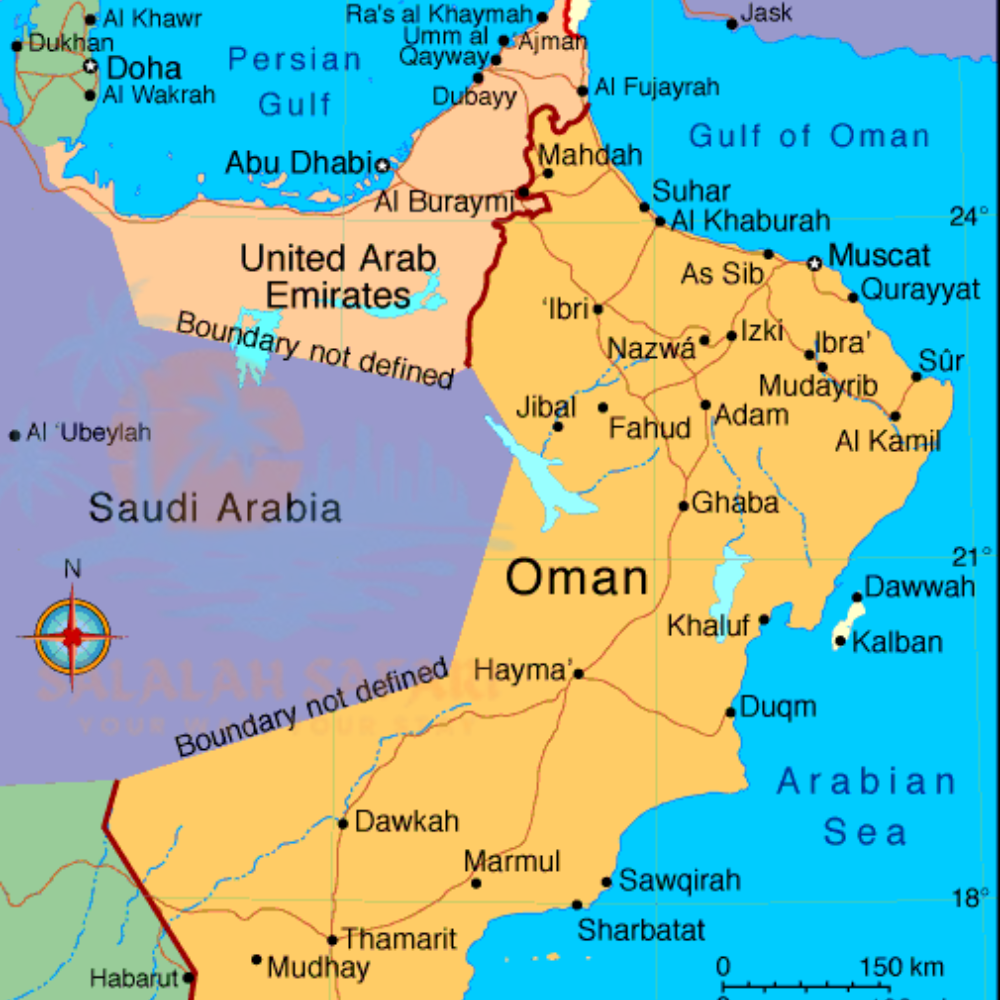 Oman map