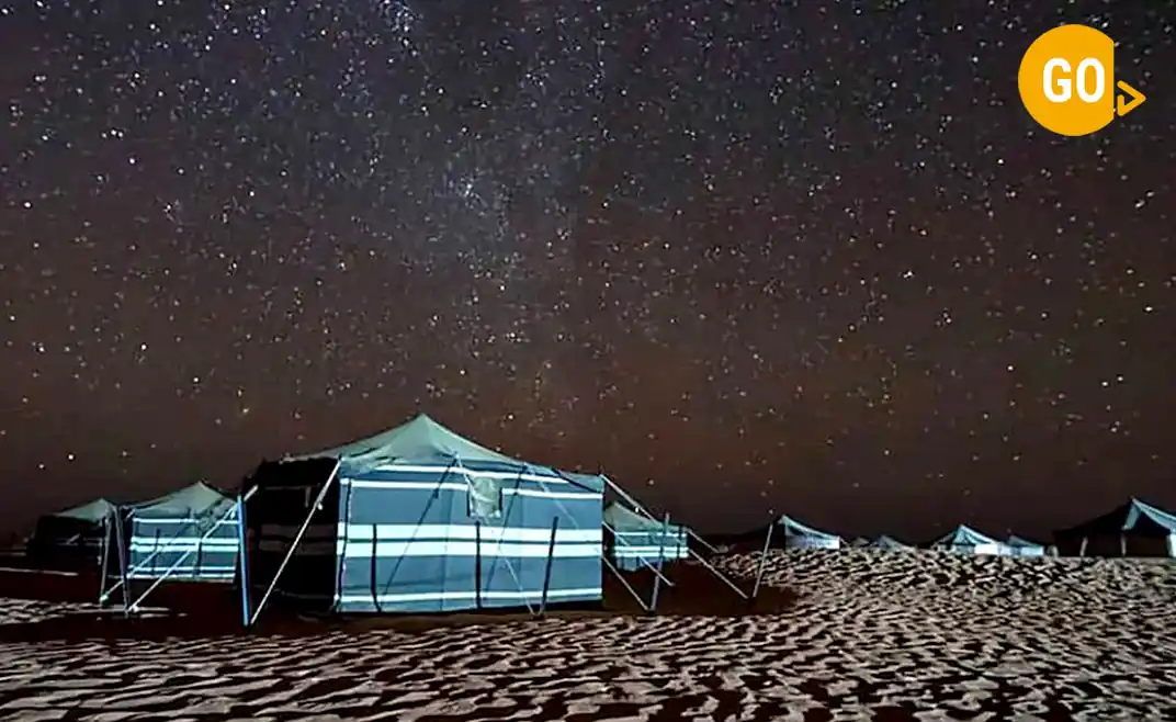 the night in a Bedouin style camp