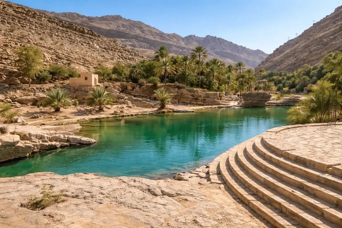 day trip from muscat to wadi shab​