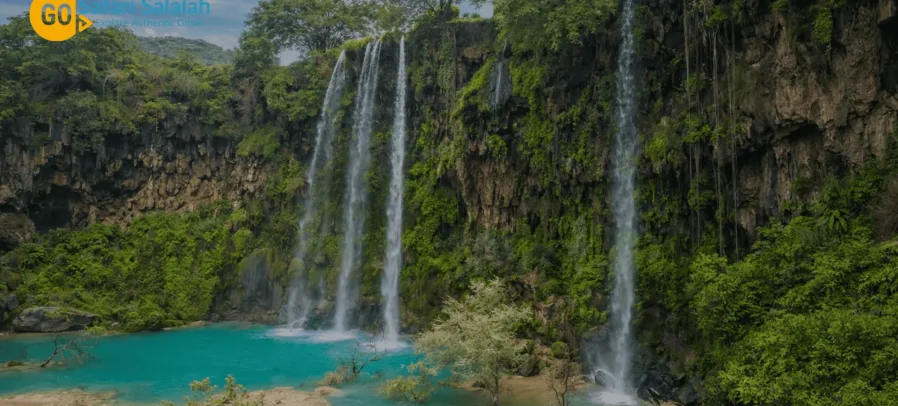 Ayn Athum Waterfall salalah oman attractions