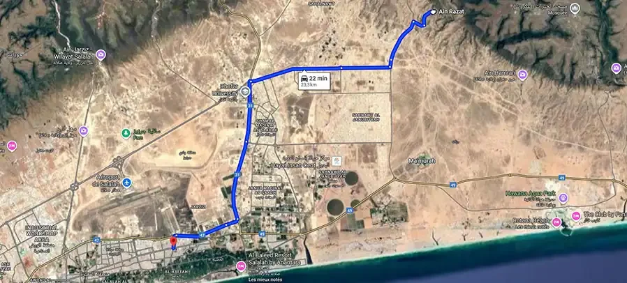 From Salalah To Ain Razat Location & How to Get There